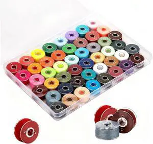 48 Pcs Bobbins 48 Assorted Colors Pre-Wound Sewing Threads (Colorful) | Embroidery Thread Bobbins Set for Babylock Singer Janome Brother Sewing Machine 48 Pcs Bobbins 48 Assorted Colors Pre-Wound Sewing Threads (Colorful) | Embroidery Thread Bobbins Set for Babylock Singer Janome Brother Sewing Machine