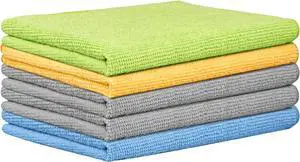 AIDEA Microfiber Cleaning Cloth 5 Pack, Microfiber Towels for Cars, Soft & Absorbent Cleaning Rags, Premium Lint Free Shop Towels for House, Kitchen, Car, 12inx16in AIDEA Microfiber Cleaning Cloth 5 Pack, Microfiber Towels for Cars, Soft & Absorbent Cleaning Rags, Premium Lint Free Shop Towels for House, Kitchen, Car, 12inx16in