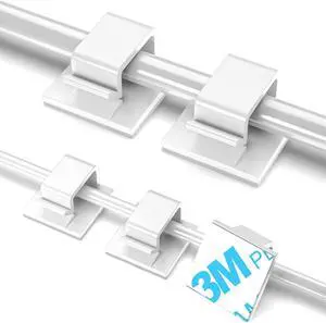 TidyHelper 100 PCS Adhesive Cable Clips White, Small & Large | Wall Wire Holder for Cord Organizer Cable Management, Outdoor Light Clips Hooks for LED, Car Dash Cam, HDMI, Extension Cord TidyHelper 100 PCS Adhesive Cable Clips White, Small & Large | Wall Wire Holder for Cord Organizer Cable Management, Outdoor Light Clips Hooks for LED, Car Dash Cam, HDMI, Extension Cord