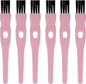 Mini Cleaning Brushes, 6 Pack Nylon Detail Brushes, 4.3 Inch (Pink) | Nylon Bristles, Pink Handles, For Shavers, Razor Heads, Trimmers, Mug Lids, Keyboards, Small Crevices Mini Cleaning Brushes, 6 Pack Nylon Detail Brushes, 4.3 Inch (Pink) | Nylon Bristles, Pink Handles, For Shavers, Razor Heads, Trimmers, Mug Lids, Keyboards, Small Crevices