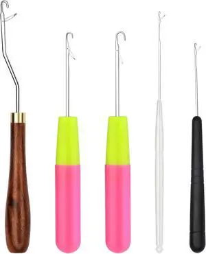 BALDCC 5 Size Latch Hook, Crochet Hooks for Hair, Latch Hook Kit | Crochet Needles for Hair , Crochet Hooks for Hair , Rug Hook for Rug Making, Braiding, and Crochet Craft BALDCC 5 Size Latch Hook, Crochet Hooks for Hair, Latch Hook Kit | Crochet Needles for Hair , Crochet Hooks for Hair , Rug Hook for Rug Making, Braiding, and Crochet Craft