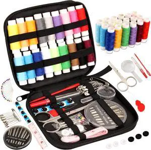 Marcoon Sewing Kit for Adults, Portable Needle & Thread Repair Kit | Basic Sewing Supplies & Accessories Set, BeginnerFriendly for Travel Emergency Home College Dorm Essentials (Black, S) Marcoon Sewing Kit for Adults, Portable Needle & Thread Repair Kit | Basic Sewing Supplies & Accessories Set, BeginnerFriendly for Travel Emergency Home College Dorm Essentials (Black, S)