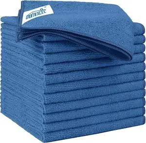 HOMEXCEL Lake Green Microfiber Cleaning Cloth 12 Pack 12.5 x 12.5 inch Microfiber Towels for Cars Ultra Absorbent Car Washing Cloth Lint Free Streak Free Cleaning Rags for Car, Kitchen Window HOMEXCEL Lake Green Microfiber Cleaning Cloth 12 Pack 12.5 x 12.5 inch Microfiber Towels for Cars Ultra Absorbent Car Washing Cloth Lint Free Streak Free Cleaning Rags for Car, Kitchen Window