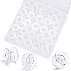 LOKUNN 25 Pcs Bobbins for Sewing Machine Plastic Bobbins for Sewing | Sa156 Bobbins, Bobbins Class 15, Bobbins for Sewing Machine Sewing Accessories, Plastic Bobbin with Case (25 pcs) LOKUNN 25 Pcs Bobbins for Sewing Machine Plastic Bobbins for Sewing | Sa156 Bobbins, Bobbins Class 15, Bobbins for Sewing Machine Sewing Accessories, Plastic Bobbin with Case (25 pcs)
