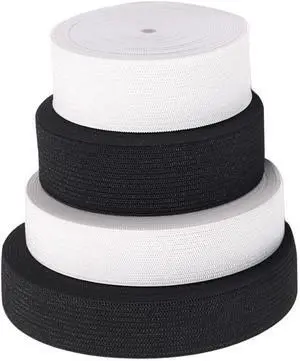 Noshad® 5Meter Wide Flat Elastic Band for Sewing, Waistband, Haberdashery, Clothing, DIY Arts and Crafts (1.5cm, Black, 15mm - 0.6inch) Noshad® 5Meter Wide Flat Elastic Band for Sewing, Waistband, Haberdashery, Clothing, DIY Arts and Crafts (1.5cm, Black, 15mm - 0.6inch)