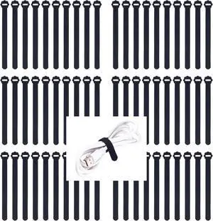 Velcro Cable Ties 60PCS 6Inch Reusable Cord Ties Adjustable Cable Organizer | Reusable Nylon, Adjustable Hook and Loop, Strong Hold for Cable Organization, Home Office, Travel and Daily Storage Velcro Cable Ties 60PCS 6Inch Reusable Cord Ties Adjustable Cable Organizer | Reusable Nylon, Adjustable Hook and Loop, Strong Hold for Cable Organization, Home Office, Travel and Daily Storage
