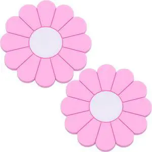 2-Pack Car Cup Holder Coaster Inserts, Daisy Shape, 2.75 Inch Non-Slip Silicone Cup Holder Insert, Universal Non-Slip Cup Holders, Car Accessories Interior for Women and Man (Pink) 2-Pack Car Cup Holder Coaster Inserts, Daisy Shape, 2.75 Inch Non-Slip Silicone Cup Holder Insert, Universal Non-Slip Cup Holders, Car Accessories Interior for Women and Man (Pink)
