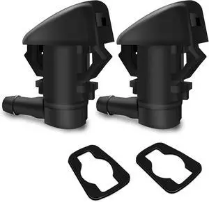 Front Windshield Washer Nozzles, Replaces OEM #55157323AA, 55157352AA | 55372143AB, 68260443AA, 55079049AA, 15247800, Front Windshield Washer Nozzle Wiper Spray Kit Fit for Grand Cherokee Malibu Front Windshield Washer Nozzles, Replaces OEM #55157323AA, 55157352AA | 55372143AB, 68260443AA, 55079049AA, 15247800, Front Windshield Washer Nozzle Wiper Spray Kit Fit for Grand Cherokee Malibu