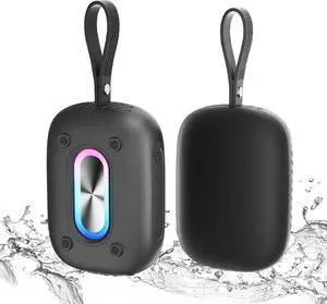 Waterproof Shower Bluetooth Speaker, Durable & Portable with Clear Sound, Ideal for Shower, Pool, Beach & Kayaking, BT 5.3 Black Waterproof Shower Bluetooth Speaker, Durable & Portable with Clear Sound, Ideal for Shower, Pool, Beach & Kayaking, BT 5.3 Black