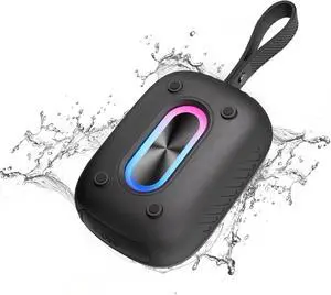 COOPERS Portable Bluetooh Speaker with Lights, Powerful Crystal Clear Sound Bluetooth Speaker, IPX5 Waterproof Wireless Speakers, BT5.3 & TF-Card Input, TWS Paring, 3-4H Playtime Portable Speakers COOPERS Portable Bluetooh Speaker with Lights, Powerful Crystal Clear Sound Bluetooth Speaker, IPX5 Waterproof Wireless Speakers, BT5.3 & TF-Card Input, TWS Paring, 3-4H Playtime Portable Speakers