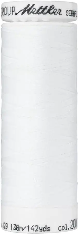 Mettler Seraflex Elastic Thread 50wt 142yd-White -7840-2000 Mettler Seraflex Elastic Thread 50wt 142yd-White -7840-2000