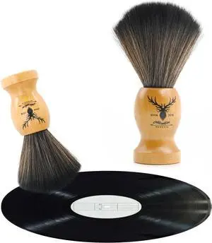 Small Vinyl Record Cleaner Brush with Wood Handle | Anti-Static Brush, Vinyl Record Player Accessories, Vinyl Cleaning Small Vinyl Record Cleaner Brush with Wood Handle | Anti-Static Brush, Vinyl Record Player Accessories, Vinyl Cleaning
