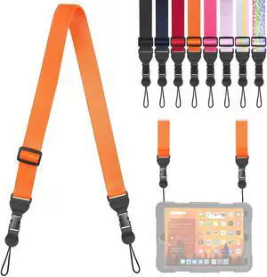 Adjustable Shoulder Strap, Comfortable Camera Strap, Neck Lanyard for iPad Tablet Case, Camera, Binocular, Luggage Bag (Orange Shoulder Strap) Adjustable Shoulder Strap, Comfortable Camera Strap, Neck Lanyard for iPad Tablet Case, Camera, Binocular, Luggage Bag (Orange Shoulder Strap)