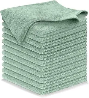 USANOOKS Microfiber Cleaning Cloth - Sea Green - 12Pcs (12.5x12.5 inch) High Performance - 1200 Washes, Ultra Absorbent Car Towel Traps Grime & Liquid for Streak-Free Mirror Shine - car Washing Cloth USANOOKS Microfiber Cleaning Cloth - Sea Green - 12Pcs (12.5x12.5 inch) High Performance - 1200 Washes, Ultra Absorbent Car Towel Traps Grime & Liquid for Streak-Free Mirror Shine - car Washing Cloth