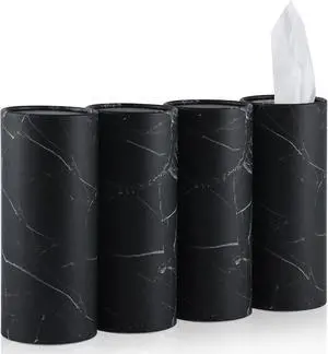SINGARO Tissue Holder, 4 Pack Car Cup Holder Facial Tissues with Travel Tissue Bag, Quick and Convenient Flower Combination Car Tissue Box(4 Canisters/200 Tissues) Black SINGARO Tissue Holder, 4 Pack Car Cup Holder Facial Tissues with Travel Tissue Bag, Quick and Convenient Flower Combination Car Tissue Box(4 Canisters/200 Tissues) Black