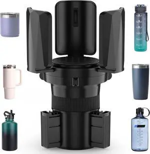 DYLEN Large Cup Holder Expander with Expandable Arms, Fits 2.5-5.9" Bottles | Cup Holder Adapter Fits Owala/YETI/Hydro Flask/Stanley 1264 oz; Most Large Bottles; Compatible with Round Cup Holders DYLEN Large Cup Holder Expander with Expandable Arms, Fits 2.5-5.9" Bottles | Cup Holder Adapter Fits Owala/YETI/Hydro Flask/Stanley 1264 oz; Most Large Bottles; Compatible with Round Cup Holders