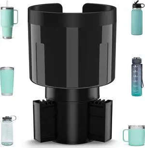 TYKOR Car Cup Holder Expander Adapter, Extender for Car with Offset Base | Compatible with Yeti 14/24/36oz, Owala 12/24/40oz, Other Large Water Bottles and Mugs in 3.2"-4.0" TYKOR Car Cup Holder Expander Adapter, Extender for Car with Offset Base | Compatible with Yeti 14/24/36oz, Owala 12/24/40oz, Other Large Water Bottles and Mugs in 3.2"-4.0"