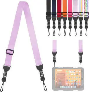 Adjustable Shoulder Strap, Comfortable Camera Strap, Neck Lanyard for iPad Tablet Case, Camera, Binocular, Luggage Bag (Purple Shoulder Strap) Adjustable Shoulder Strap, Comfortable Camera Strap, Neck Lanyard for iPad Tablet Case, Camera, Binocular, Luggage Bag (Purple Shoulder Strap)