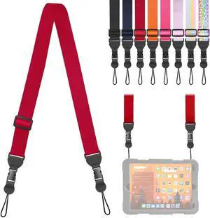 Adjustable Shoulder Strap, Comfortable Camera Strap, Neck Lanyard for iPad Tablet Case, Camera, Binocular, Luggage Bag (Red Shoulder Strap) Adjustable Shoulder Strap, Comfortable Camera Strap, Neck Lanyard for iPad Tablet Case, Camera, Binocular, Luggage Bag (Red Shoulder Strap)