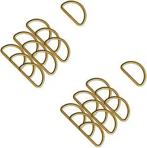 20pcs 3/4"(20mm) D Rings Welded Strong Metal Bronze Semi-Circular D Ring for Pet Collars Hardware Bags Ring Buckle Strap Hand DIY Sewing Accessories 20pcs 3/4"(20mm) D Rings Welded Strong Metal Bronze Semi-Circular D Ring for Pet Collars Hardware Bags Ring Buckle Strap Hand DIY Sewing Accessories