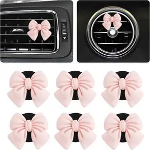 6PCS Pink Bow Car Vent Clips,Cute and Stylish Car Air Vent Clips Car Decor for Vertical or Horizontal Vent Grills,Aesthetic Stuff Clip-On Car Vent Accessories for Most Vehicles 6PCS Pink Bow Car Vent Clips,Cute and Stylish Car Air Vent Clips Car Decor for Vertical or Horizontal Vent Grills,Aesthetic Stuff Clip-On Car Vent Accessories for Most Vehicles