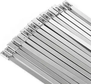 Metal Zip Ties, 50PCS 11.8 Inch, 304 Stainless Steel Heavy Duty Self-Locking Cable Ties, Heat Resistant& Corrosion Proof Metal Ties for Outdoor Fence, Pipes, Vehicle and Farm Machinery Metal Zip Ties, 50PCS 11.8 Inch, 304 Stainless Steel Heavy Duty Self-Locking Cable Ties, Heat Resistant& Corrosion Proof Metal Ties for Outdoor Fence, Pipes, Vehicle and Farm Machinery