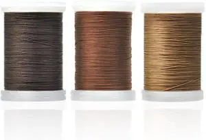 Heavy Duty Upholstery Thread Kit - 3 Spools Durable Bonded Nylon, High-Strength & Fade-Resistant, 218 Yds/Spool for Sewing Machines, Leather, Denim, DIY Crafts | Coffee, Brown, Khaki Heavy Duty Upholstery Thread Kit - 3 Spools Durable Bonded Nylon, High-Strength & Fade-Resistant, 218 Yds/Spool for Sewing Machines, Leather, Denim, DIY Crafts | Coffee, Brown, Khaki
