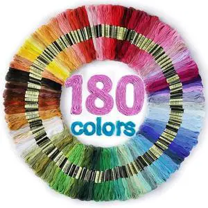 LOVIMAG Embroidery Thread 180pcs Friendship Bracelet String Floss Kit Yarn | Hair Wrap Shirt Lanyard Patterns Crochet Craft Threads Supplies Cross Stitch Sewing Needlepoint Thin Rainbow Beginners LOVIMAG Embroidery Thread 180pcs Friendship Bracelet String Floss Kit Yarn | Hair Wrap Shirt Lanyard Patterns Crochet Craft Threads Supplies Cross Stitch Sewing Needlepoint Thin Rainbow Beginners