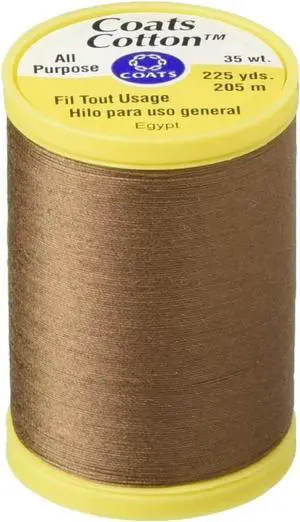 Coats Thread & Zippers S970-8360 General Purpose Cotton Thread, 225-Yard, Summer Brown Coats Thread & Zippers S970-8360 General Purpose Cotton Thread, 225-Yard, Summer Brown