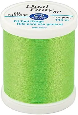 Coats Thread & Zippers Dual Duty XP General Purpose Thread, 125-Yard, Neon Green Coats Thread & Zippers Dual Duty XP General Purpose Thread, 125-Yard, Neon Green