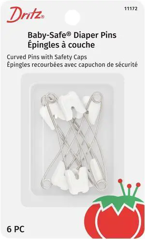 Baby-Safe Diaper Pins, 6 Count Baby-Safe Diaper Pins, 6 Count