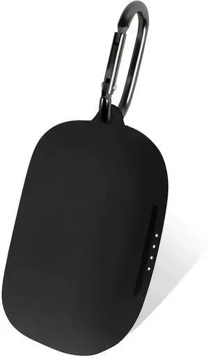 Geiomoo Silicone Case Compatible with Skullcandy Push Active, Protective Cover with Carabiner (Black) Geiomoo Silicone Case Compatible with Skullcandy Push Active, Protective Cover with Carabiner (Black)