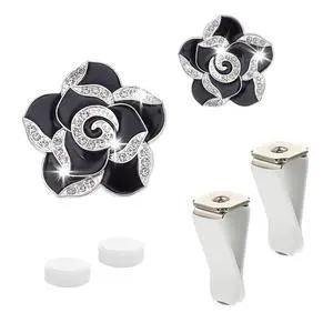 2 Pcs Car Air Freshener Vent Clip Set - Camellia Car Vent Clips Cute Auto Accessories for Women Interior Cute Decor Flower Vehicle Accessories 2 Pcs Car Air Freshener Vent Clip Set - Camellia Car Vent Clips Cute Auto Accessories for Women Interior Cute Decor Flower Vehicle Accessories