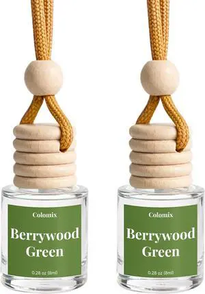 Car Air Fresheners, Hanging Car Odor Eliminator-Berrywood Green | Natural Car Odor Eliminator, Compact & IFRA Approved Car Air Fresheners, Hanging Car Odor Eliminator-Berrywood Green | Natural Car Odor Eliminator, Compact & IFRA Approved