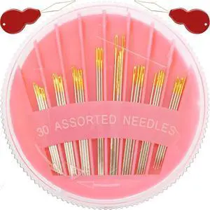 JollMono 30Pack Premium Sewing Needles for Hand Sewing Repair, 6 Sizes Assorted Needles with 2 Threaders, Hand Sewing Needles, Large Eye Stitching Needles, Embroidery Needles, Sewing Sharp Needles JollMono 30Pack Premium Sewing Needles for Hand Sewing Repair, 6 Sizes Assorted Needles with 2 Threaders, Hand Sewing Needles, Large Eye Stitching Needles, Embroidery Needles, Sewing Sharp Needles