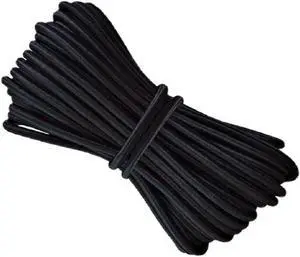 LIUSM 1/8-Inch (3mm) Black Stretch Round String Elastic Cord-10 Yards | Applicable for DIY Crafting Sewing LIUSM 1/8-Inch (3mm) Black Stretch Round String Elastic Cord-10 Yards | Applicable for DIY Crafting Sewing