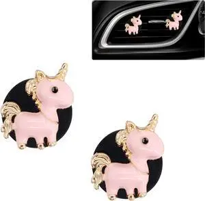ORIESSE Unicorn Car Air Freshener Vent Clips,Kawaii Pink Car Accessories | 2pcs Unicorn Car Vent Clips,Girly Car Decor for Women Teens,Refillable Diffuser,With Vanilla Scent Tablet & Blank Felt Pads ORIESSE Unicorn Car Air Freshener Vent Clips,Kawaii Pink Car Accessories | 2pcs Unicorn Car Vent Clips,Girly Car Decor for Women Teens,Refillable Diffuser,With Vanilla Scent Tablet & Blank Felt Pads