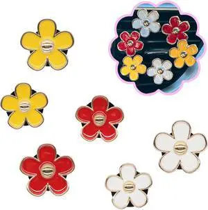ORIESSE 6pcs Flower Car Air Freshener Vent Clips,Daisy Car Decor | Red Yellow White Daisy Car Dashboard Accessories,3.3/3cm Flower Air Vent Clip for Women,Refillable Diffuser With Felt Pads ORIESSE 6pcs Flower Car Air Freshener Vent Clips,Daisy Car Decor | Red Yellow White Daisy Car Dashboard Accessories,3.3/3cm Flower Air Vent Clip for Women,Refillable Diffuser With Felt Pads