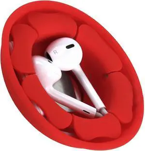 MAIRUI Wired Earbud Case Earphone Headphone Cord Organizer Earbuds Wrap Soft Silicone Magnetic Holder Storage Tangle Free Cable Winder(Red) MAIRUI Wired Earbud Case Earphone Headphone Cord Organizer Earbuds Wrap Soft Silicone Magnetic Holder Storage Tangle Free Cable Winder(Red)