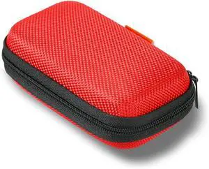 Red Rectangle Small EVA Case, Lightweight Hard Shell Zipper Pouch | Universal Protection Bag for Earbud, Headset, Charger, Airpods, iPod, USB Cable, MP3, Key, Change Red Rectangle Small EVA Case, Lightweight Hard Shell Zipper Pouch | Universal Protection Bag for Earbud, Headset, Charger, Airpods, iPod, USB Cable, MP3, Key, Change