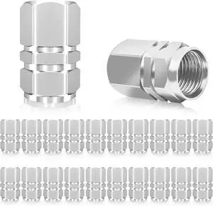 20 Pack Tire Valve Stem Air Caps Covers Aluminum Dustproof Corrosion Resistant Car Accessories Universal Trucks Motorcycles SUVs Bikes (Silver) 20 Pack Tire Valve Stem Air Caps Covers Aluminum Dustproof Corrosion Resistant Car Accessories Universal Trucks Motorcycles SUVs Bikes (Silver)