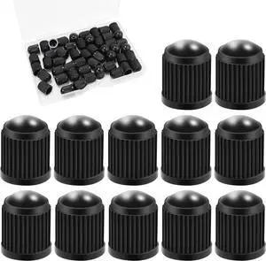 Tire Valve Stem Caps, Black, 50 Pack | O Rubber Ring, Plastic, For Cars, Bike, Bicycle, Trucks, Motorcycles, Airtight Seal, Dust Proof Tire Valve Stem Caps, Black, 50 Pack | O Rubber Ring, Plastic, For Cars, Bike, Bicycle, Trucks, Motorcycles, Airtight Seal, Dust Proof