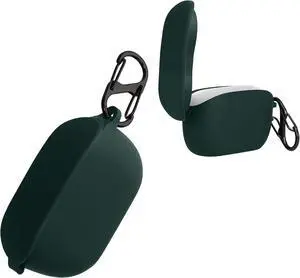 kwmobile Case Compatible with JBL Wave 100TWS Case - Silicone Cover Holder for Earbuds - Dark Green kwmobile Case Compatible with JBL Wave 100TWS Case - Silicone Cover Holder for Earbuds - Dark Green
