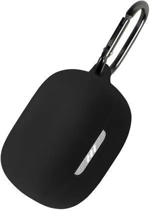 Geiomoo Silicone Case for JBL Tune Buds, Protective Cover with Carabiner (Black) Geiomoo Silicone Case for JBL Tune Buds, Protective Cover with Carabiner (Black)