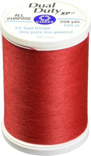 Coats: Thread & Zippers Coats Thread & Zippers Dual Duty XP 250yds, Single Spool, Atom Red Notion Coats: Thread & Zippers Coats Thread & Zippers Dual Duty XP 250yds, Single Spool, Atom Red Notion