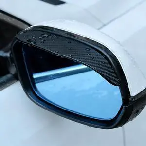 2PCS Car Side Mirror Rain Visor Guard, Car Rear View Mirror Rain Cover, PVC Side Mirror Covers Universal for Cars, Trucks and SUVs 7.1" x 2.2" (Carbon Fiber Black) 2PCS Car Side Mirror Rain Visor Guard, Car Rear View Mirror Rain Cover, PVC Side Mirror Covers Universal for Cars, Trucks and SUVs 7.1" x 2.2" (Carbon Fiber Black)
