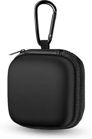 Earbud Case Portable EVA Storage Bag with Carabiner, Black | Cell Phone Accessories Organizer, Wired/Wireless Earphone Holder, SD Memory Card Storage, Camera Chip Case, Tech Pouch Earbud Case Portable EVA Storage Bag with Carabiner, Black | Cell Phone Accessories Organizer, Wired/Wireless Earphone Holder, SD Memory Card Storage, Camera Chip Case, Tech Pouch