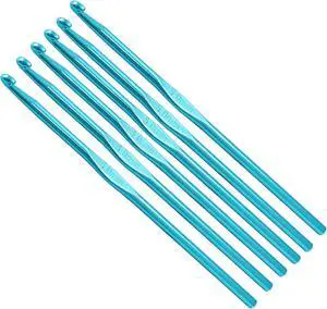Auvotuis 6Pcs 5mm US Size H (Size 8) Aluminum Crochet Hook, Blue | Knitting Needles, DIY Craft Yarn, For Adults Kids Children Beginners Auvotuis 6Pcs 5mm US Size H (Size 8) Aluminum Crochet Hook, Blue | Knitting Needles, DIY Craft Yarn, For Adults Kids Children Beginners
