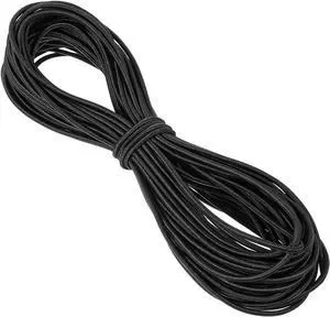 1/16 Inch (2mm) Black Elastic Cord, 65ft Heavy Duty Round Elastic Shock Cord Nylon Stretch String Bungee Rope Kayak Stretch String Rope for DIY Crafting Sewing, Luggage, Camping, Tie Downs 1/16 Inch (2mm) Black Elastic Cord, 65ft Heavy Duty Round Elastic Shock Cord Nylon Stretch String Bungee Rope Kayak Stretch String Rope for DIY Crafting Sewing, Luggage, Camping, Tie Downs