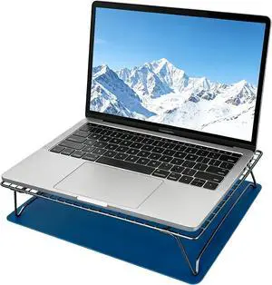 Adjustable Laptop Stand for Desk with Mouse Pad, Ergonomic Metal Foldable Laptop Riser with 3cm/6cm Height, Ventilated Cooling Computer Stand for 10-16 Inch Laptops Adjustable Laptop Stand for Desk with Mouse Pad, Ergonomic Metal Foldable Laptop Riser with 3cm/6cm Height, Ventilated Cooling Computer Stand for 10-16 Inch Laptops